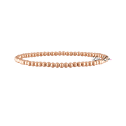 love lisa 3mm rose gold stretch bracelet stackable