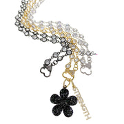 gold and silver Amanda chain necklaces with heart toggle