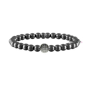 Love Lisa Camryns Pave Ball Bracelet gunmetal beads