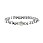 Love Lisa Camryns Pave Ball Bracelet silver beads