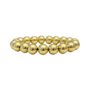famous 10mm beaded stretch bracelet gold love lisa jewelry