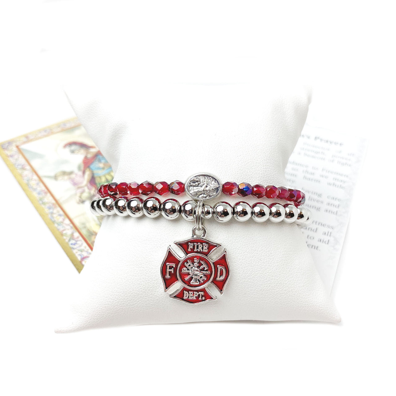 Saint Florian Fireman's Protection Set of Bracelets