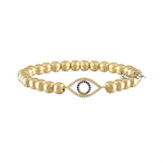 glam evil eye bracelet gold version with crystal evil eye charm love lisa