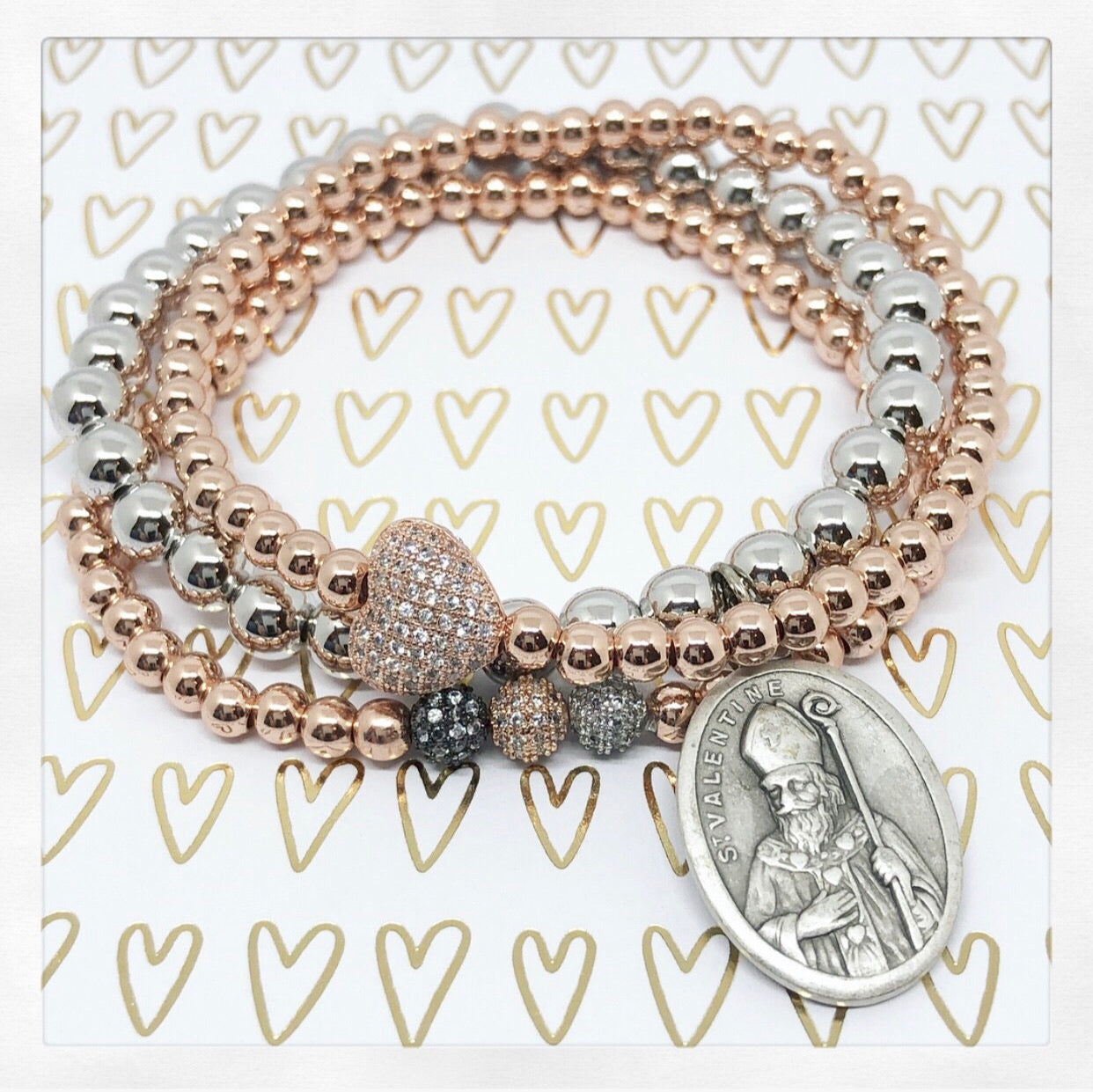 St. Valentine Silver Bracelet