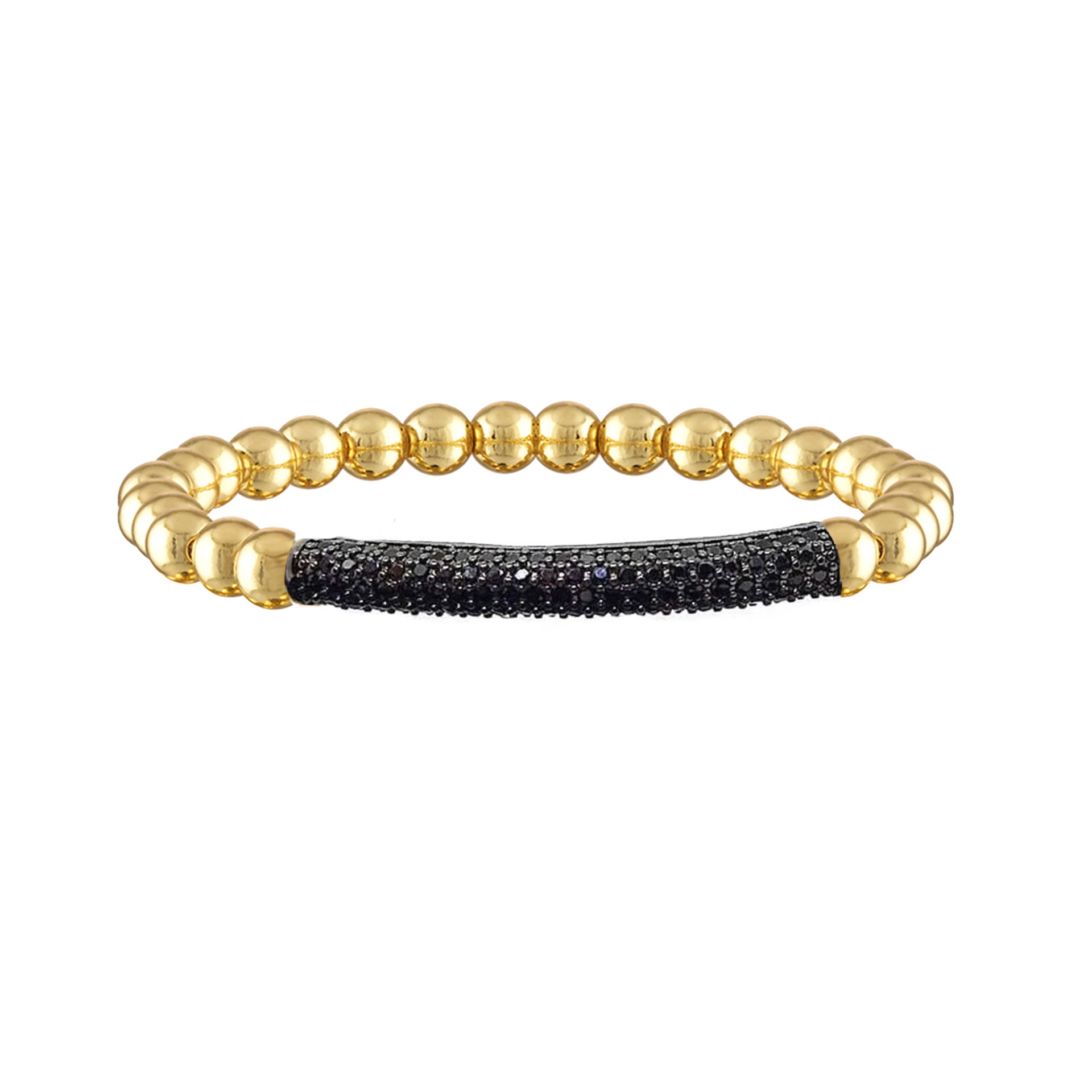 Love Lisa Lexi crystal Bar Bracelet gold black mix