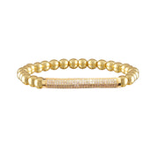 Love Lisa Lexi Pavé Bar Bracelet in gold