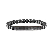 Love Lisa Lexi Pavé Bar Bracelet in gunmetal