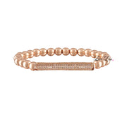 Love Lisa Lexi Pavé Bar Bracelet in rose gold