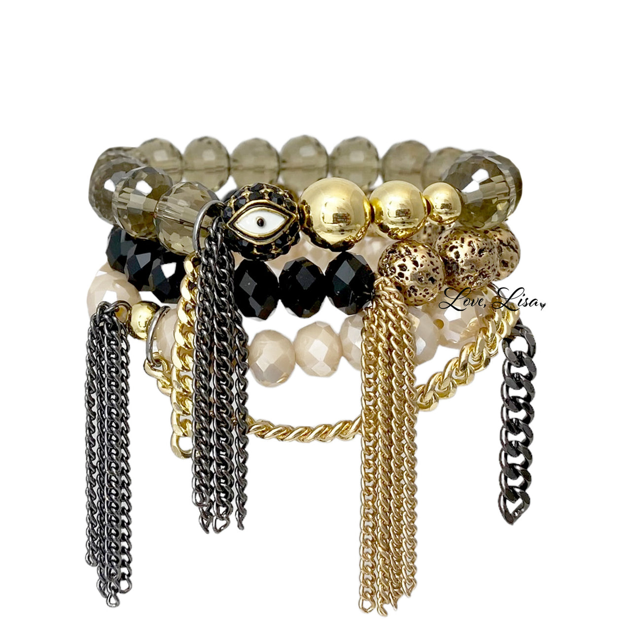 Lillian Crystal Tassel Bracelet Collection
