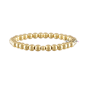 simple gold 6mm beaded bracelet stacking bracelet from lori lucky lady collection