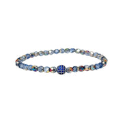 madison colorful candy pave bracelet summer song light blue beads with blue pave bead