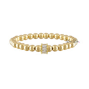 Love Lisa melissa baguette bead bracelet gold beads crystal baguette bracelet