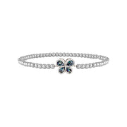 mosaic butterfly anklet silver closeup elegant beaded stretch ankle bracelet love lisa