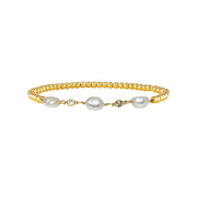 love lisa olivia pearl ankle bracelet gold freshwater pearl crystal anklet jewelry