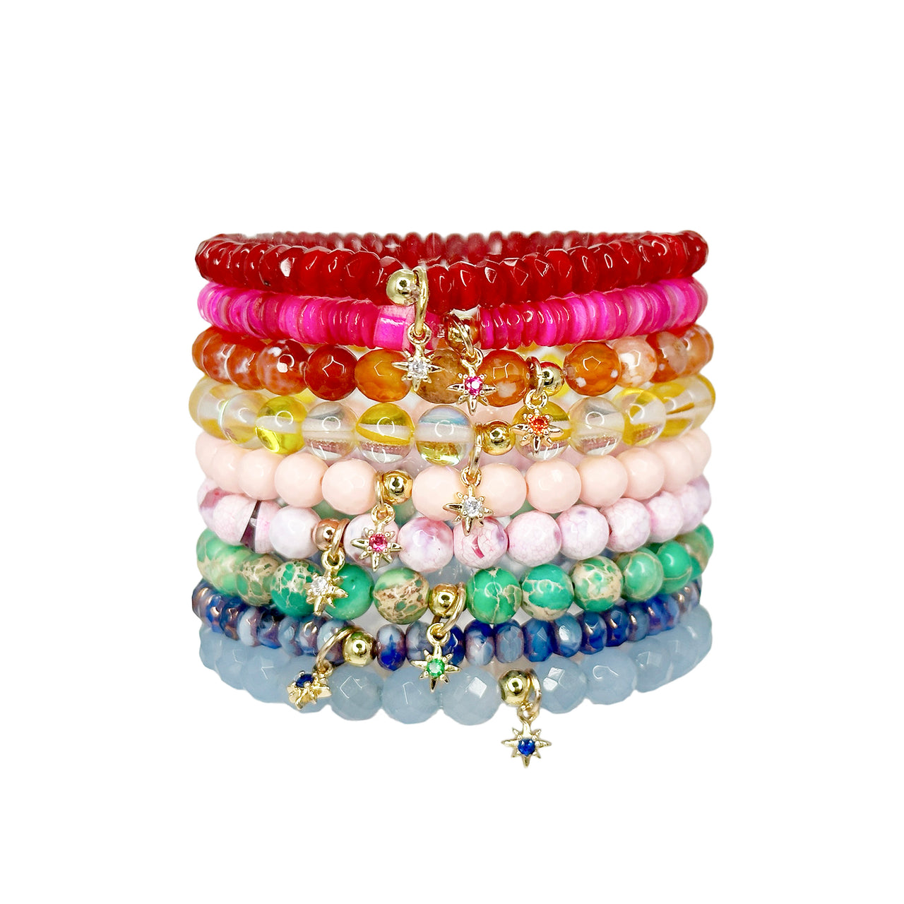 Lisa's North Star Collection of Colorful Bracelets