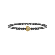 Perfect Heart Anklet in Gunmetal and Gold by Love Lisa