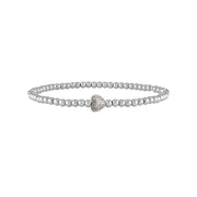 Perfect Heart Anklet in Silver by Love Lisa