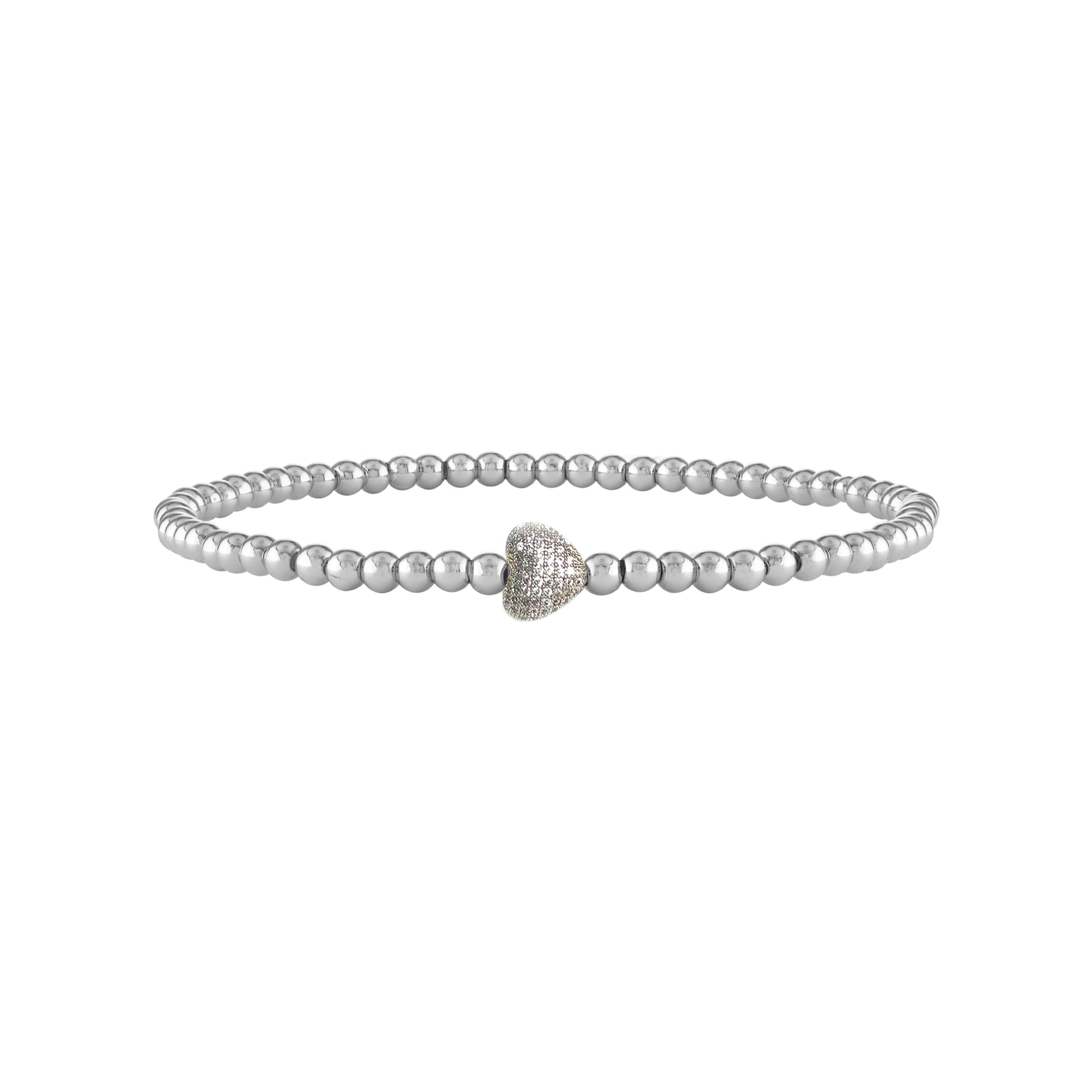 Perfect Heart Anklet in Silver by Love Lisa