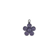love lisa lavender petal pop flower charm dainty crystal flower charm accessory