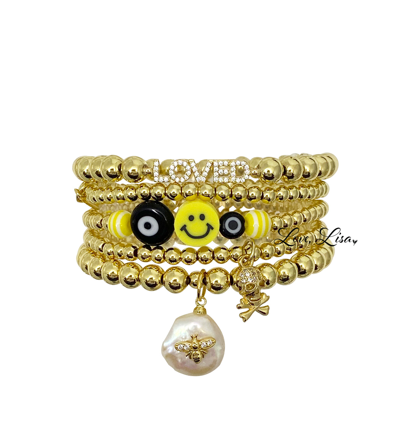 Victoria's Sweet & Spicy Loved Stack of Bracelets
